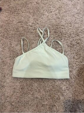 lululemon athletica mint green strappy sports bra